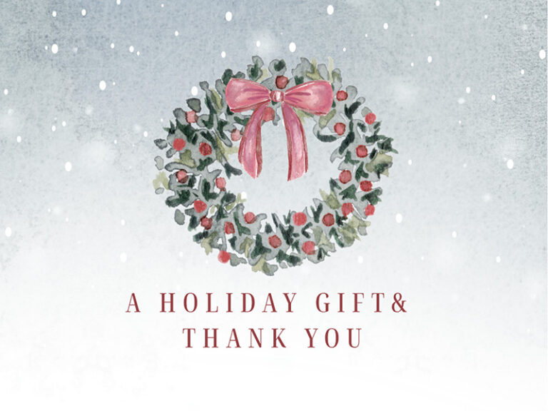 A Holiday Thank You and Recipes for the Season